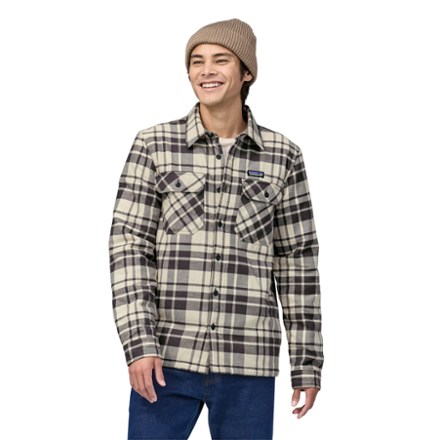 Patagonia men's insulated outlet fjord flannel jacket sale