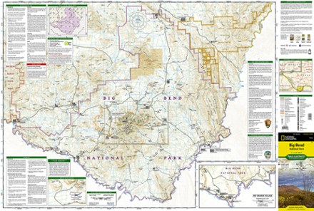 Big Bend Trail Map National Geographic Big Bend National Park Trail Map | Rei Co-Op