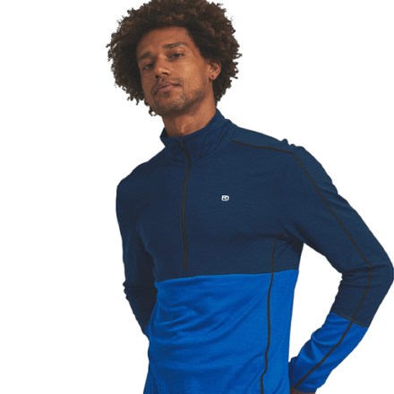 Ortovox 185 Rock'N'Wool Zip Neck Base Layer Top - Men's 2