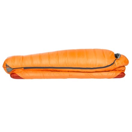 Big Agnes Torchlight EXP 30 Sleeping Bag Side panel closed (sleeping pad not included)