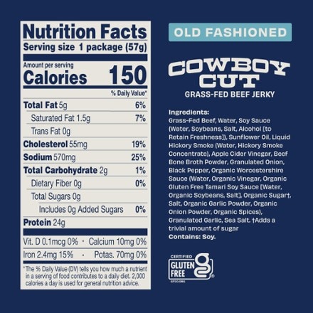 Country Archer Jerky Co. Zero Sugar Grass-Fed Beef Jerky - 2 oz. 2