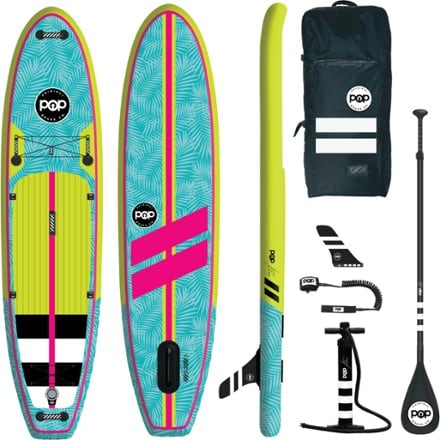 POP Board Co. Yacht Hopper Inflatable Paddle Board with Paddle - 11' 0