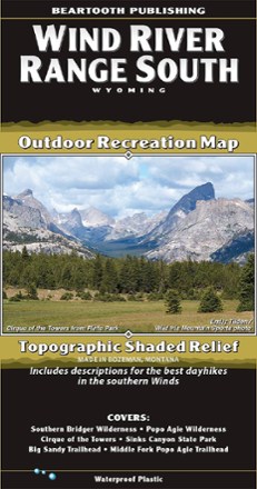 Beartooth Publishing Wind River Range South Outdoor Recreation Map 0