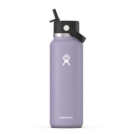 Hydro Flask Wide-Mouth Vacuum Water Bottle with Flex Straw Cap - 40 fl. oz. 0