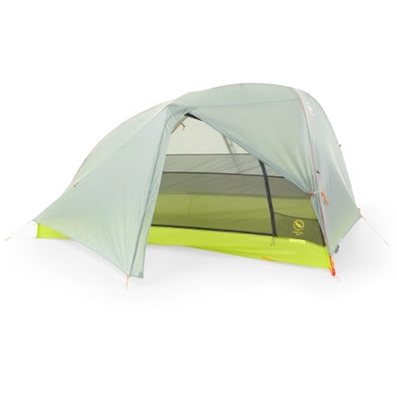 Big Agnes Tiger Wall UL2 Tent 3/4 front view with rainfly