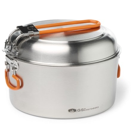 GSI Outdoors Glacier Stainless Base Camper Cookset - Medium 1