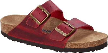 Birkenstock Arizona Soft Footbed Sandals in Fire Red