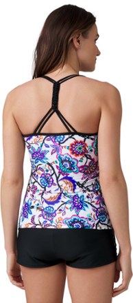 Free Country Macrome Back Tankini Swimsuit Top - Women's 1