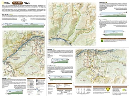 National Geographic Vail Local Trails Map & Guide 1