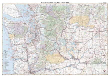 Benchmark Maps Washington Recreation Map 1