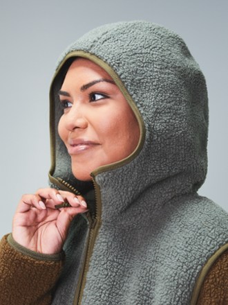 women's plus size sherpa hoodie