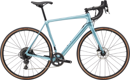 blue cannondale road bike