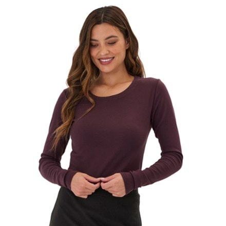 Threads 4 Thought Guadalupe Luxe Rib Long-Sleeve Crop T-Shirt - Women's 0