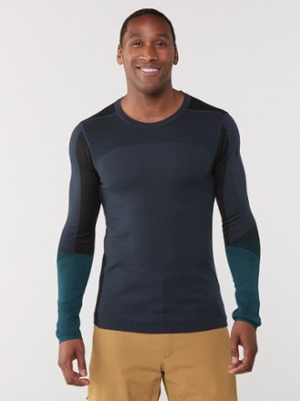 Smartwool Intraknit Thermal Merino Colorblock Crew Base Layer Top - Men's 1