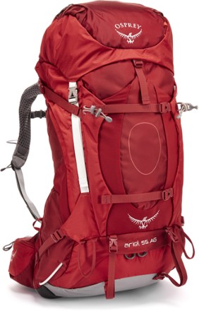 osprey red backpack