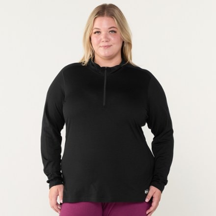 REI Co-op Merino 185 Long-Sleeve Half-Zip Base Layer Top - Women's Plus Sizes 1