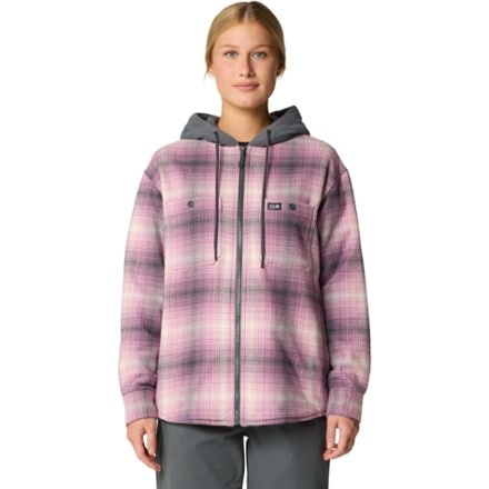 On Body Image of color Dark Daze Ombre Buffalo Check