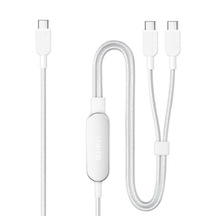 Anker 2-in-1 USB-C to USB-C Cable (4 ft., 140W, Braided) 0