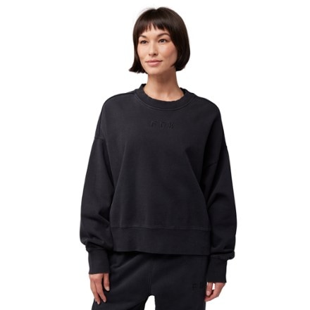 Fox Oversized Fleece Crew Sweatshirt - Women's 1