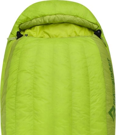 Sea to Summit Ascent AcI 25 Sleeping Bag Top view (Lime/Moss)