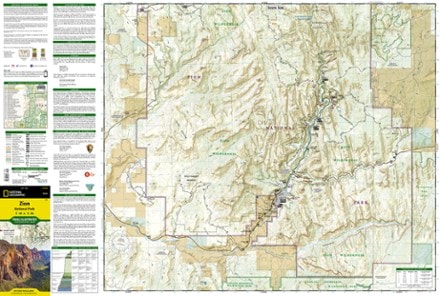 National Geographic Zion National Park Map 2