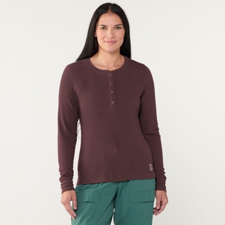 Topo Designs Global Waffle Henley Shirt - Women's 1