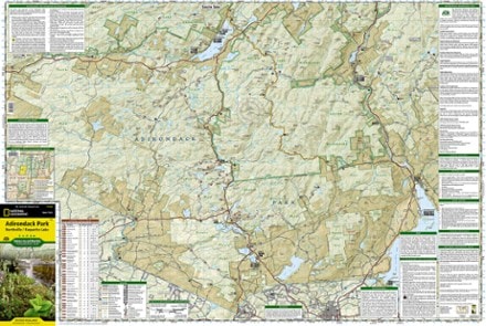 National Geographic Northville/Raquette Lake Trail Map 1