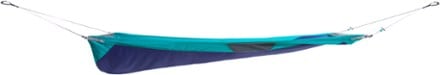 ENO Skyloft Hammock Side view (Seafoam/Navy)