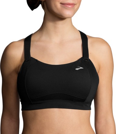 Brooks Moving Comfort 350071 Juno Racerback High Impact Sports Bra 34 E 34e  Black for sale online