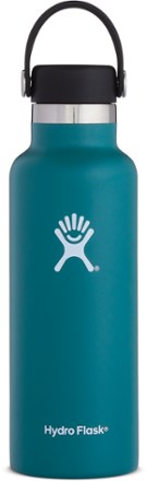  Hydro Flask 18 oz. Water Bottle - Stainless Steel, Reusable,  Vacuum Insulated with Standard Mouth Flex Lid : Everything Else