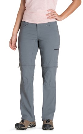 Kuhl Anika Convertible Soft Shell Pant Grey Blue Trim 4R Size 4 - $55 -  From K