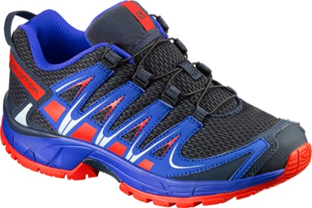 Salomon - Kid's Xa Pro V8 - Multisport shoes - Black / Lapis Blue / Fiery  Red | 26 (EU)