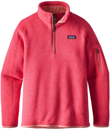 Girls patagonia clearance quarter zip