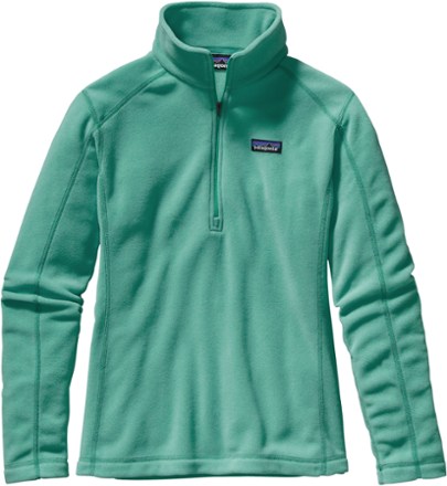 Monet Pozie Green Micro Fleece Quarter Zip Hoodie