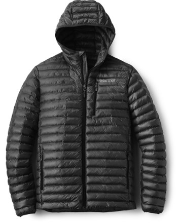 mens marmot featherless hooded jacket