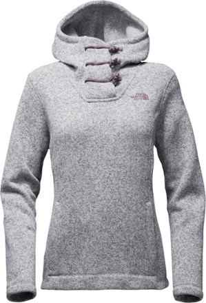 the north face women's crescent hooded fleece pullover