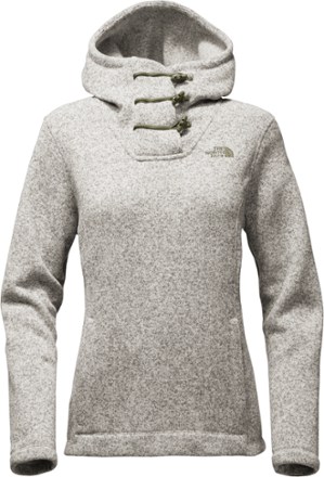 north face crescent hooded fleece pullover