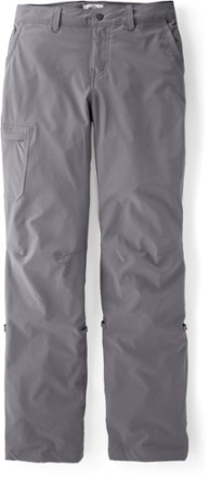 REI Pants Womens 8 Petite Hiking Double Roll-Up Stretch 32X29 Black  Lightweight