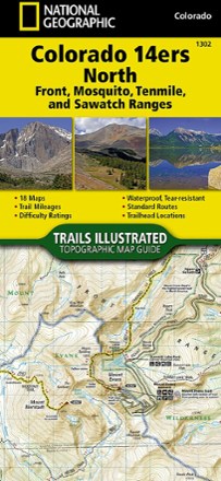 National Geographic Colorado 14ers North Topographic Map Guide | REI Co-op