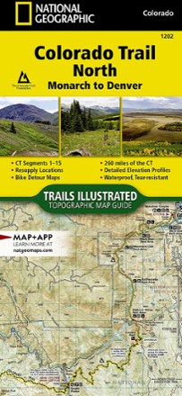 National Geographic Colorado Trail North: Monarch to Denver Topographic ...