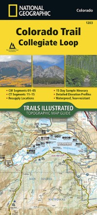 National Geographic Colorado Trail Collegiate Loop Topographic Map 