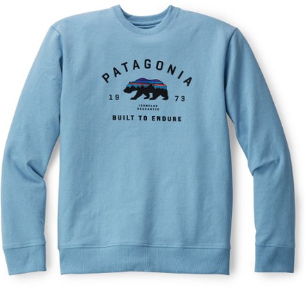 patagonia men's arched fitz roy bear uprisal crew sweatshirt