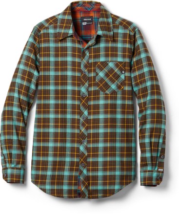 Women's Flat Creek Tech Flannel Shirt | Pale Clay | Size Small | Cotton/Flannel/Recycled Materials | Orvis