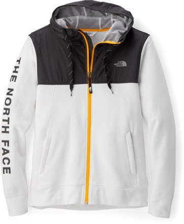 the north face train n logo full zip hooded jacket