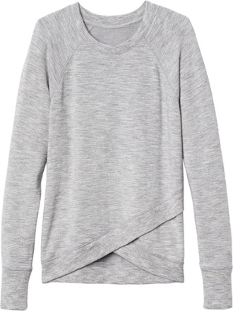 Athleta Sweater Gray Crew Neck Size S RN #54023