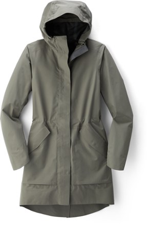 women's rain parka with hood