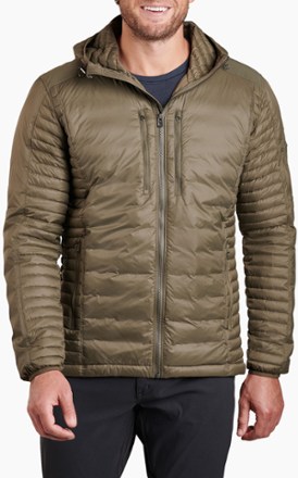 Men's Kuhl Spyfire Hooded Mid Down Puffer Jacket