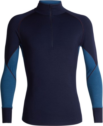 Icebreaker Base Layers Výpredaj - BodyfitZone™ Merino 260 Zone Long Sleeve  Half Zip Thermal Top Panske Námornícka Modrá Kráľovská Modrá Námornícka  Modrá