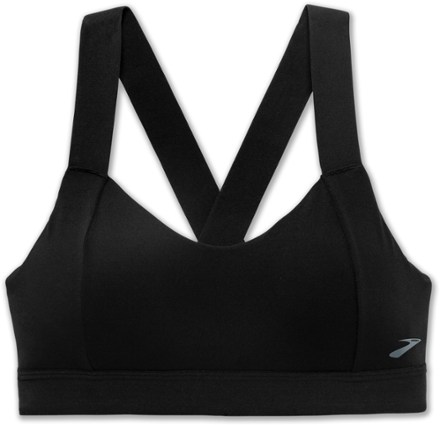 Brooks Maia Womens Black Sports Bra 38DD Adjustable Strap Hook