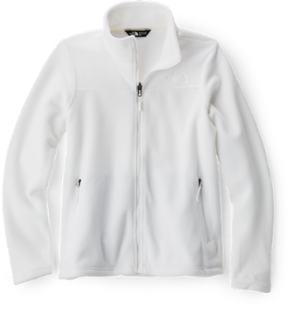 North face store white fleece jacket